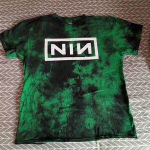 Nine Inch Nails Green Tie-Dye Men's Shirt XL